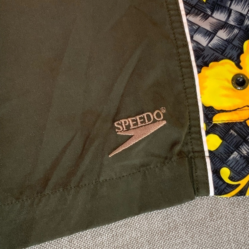 Speedo Hibiscus Swim Trunks Mens XL Tropical Board Shorts - Picture 3 of 10